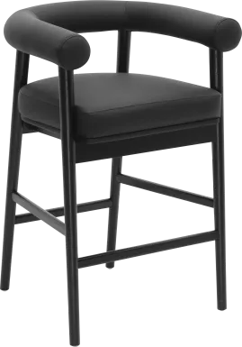 Calewood II Black Counter Height Stool