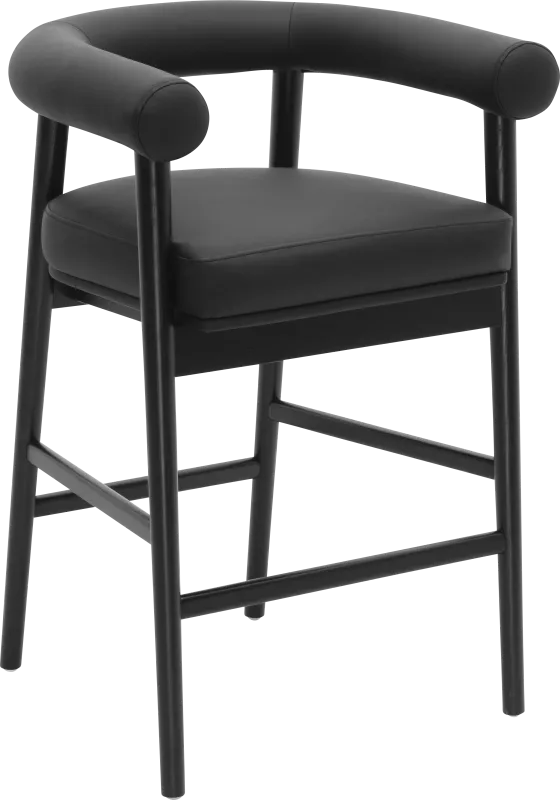 Calewood II Black Counter Height Stool