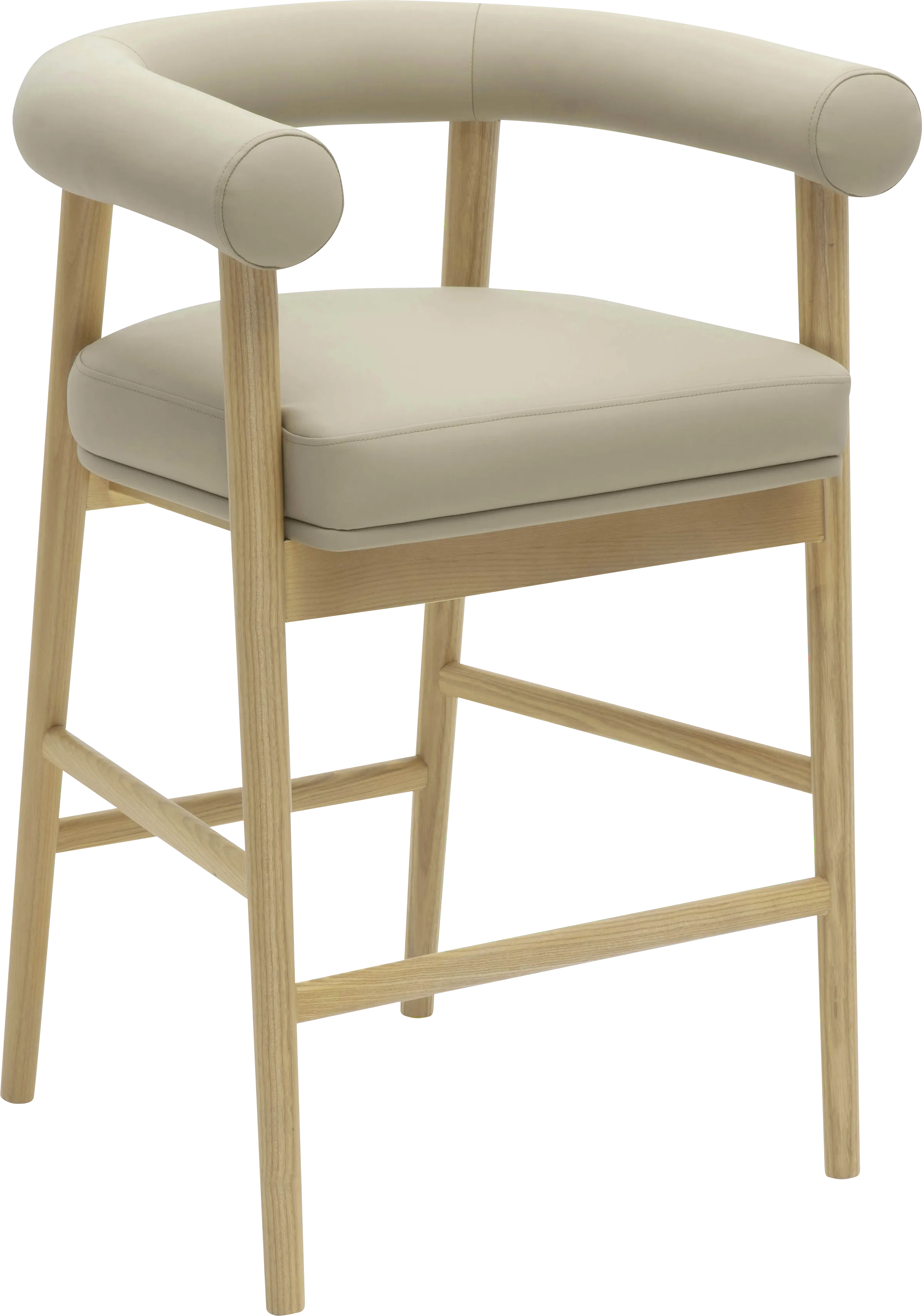 Calewood II Taupe Counter Height Stool - Thumbnail - Image 1