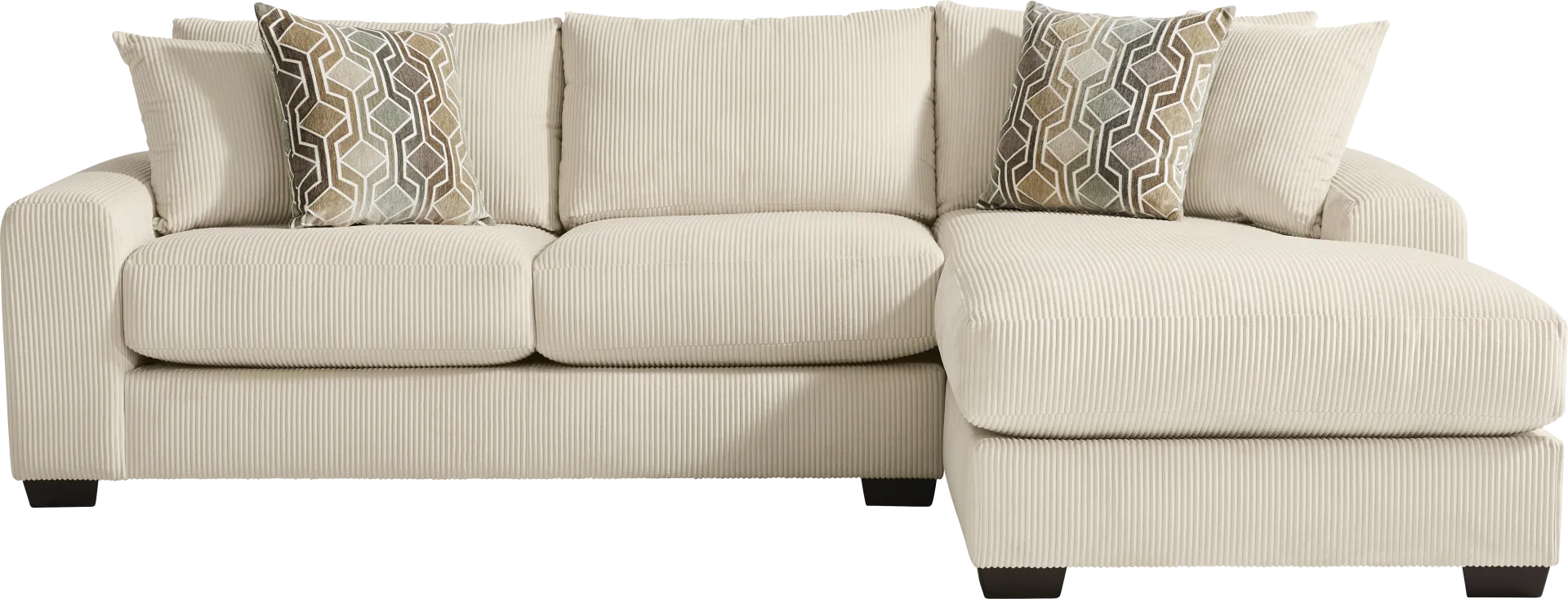 The Challenge Cream 2 Pc Sectional - Image 1