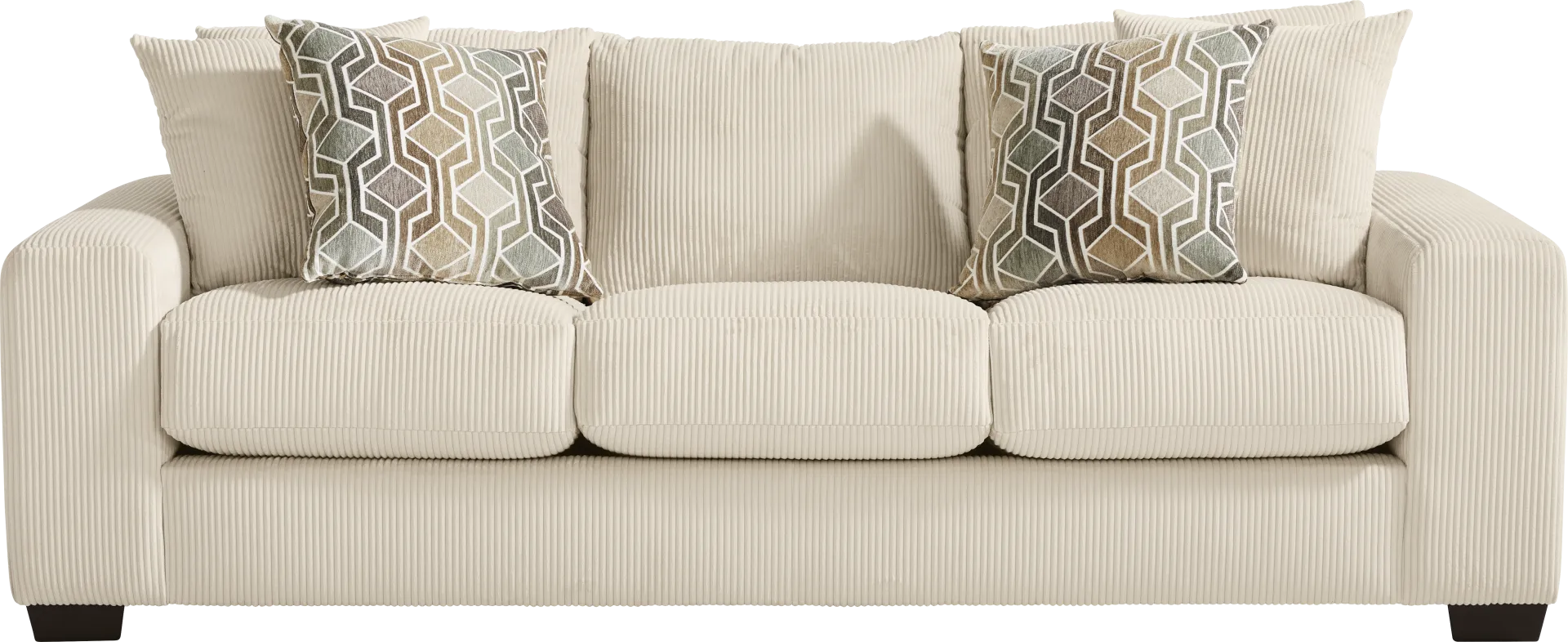The Challenge Cream Sofa - Image 1