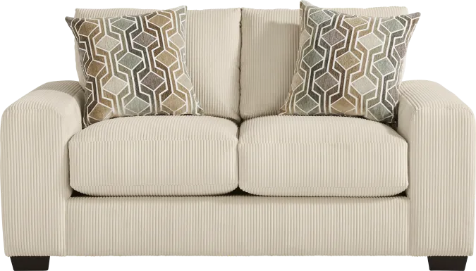 The Challenge Cream Loveseat