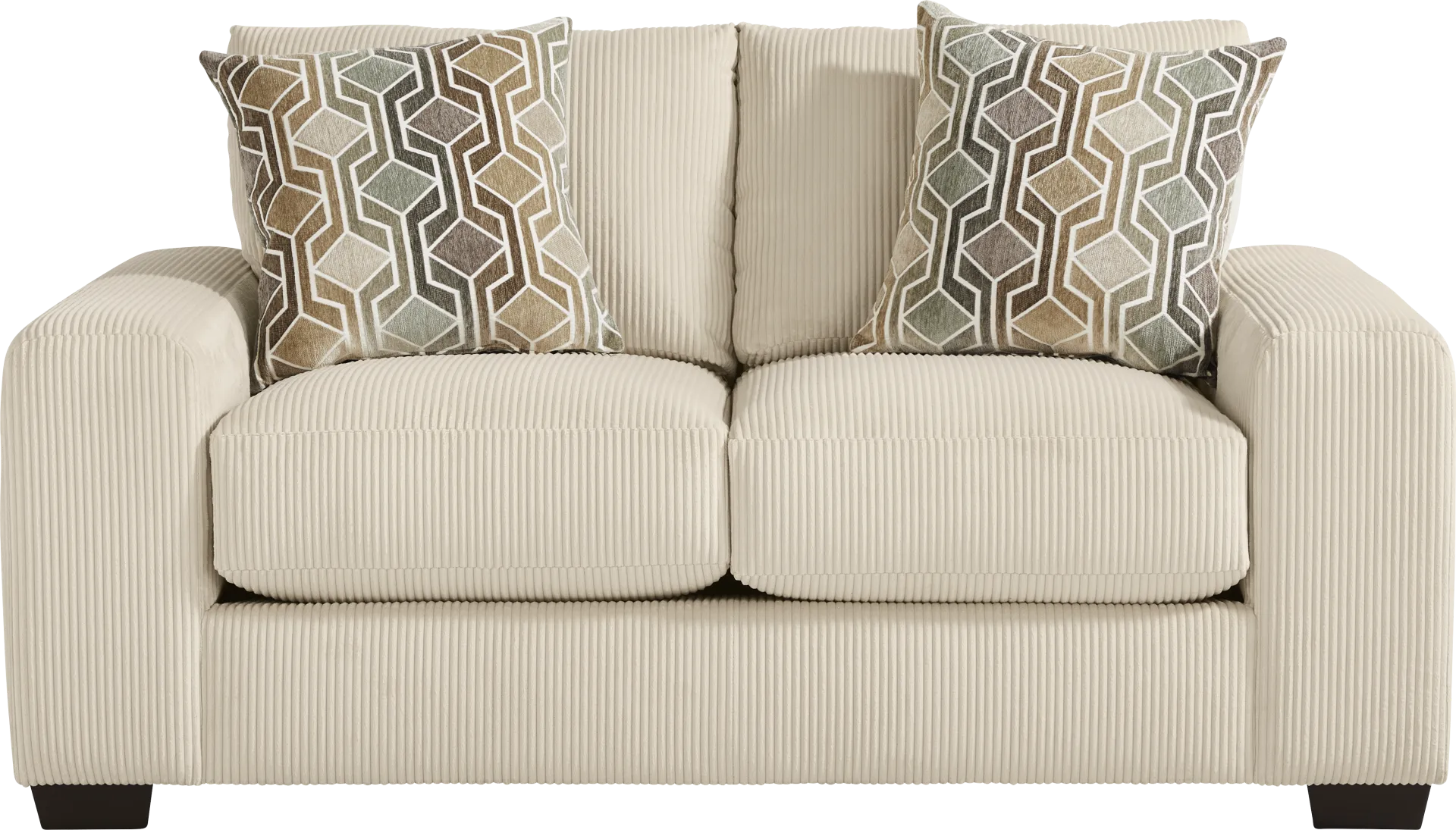 The Challenge Cream Loveseat - Image 1