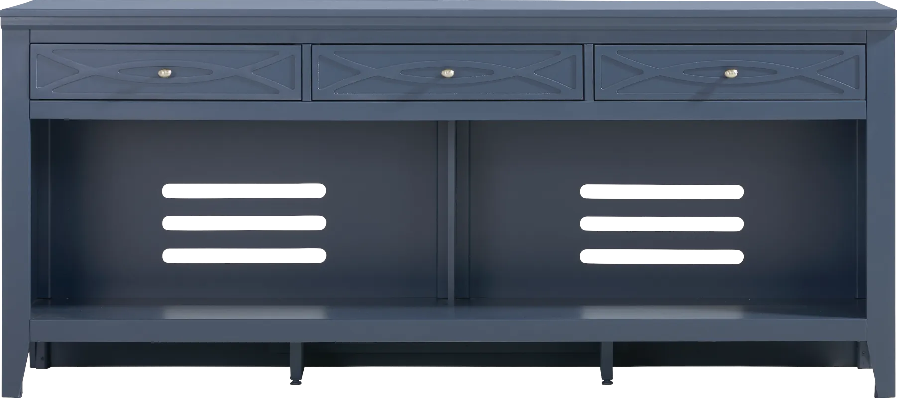 Abbie II Blue 77 in. Console