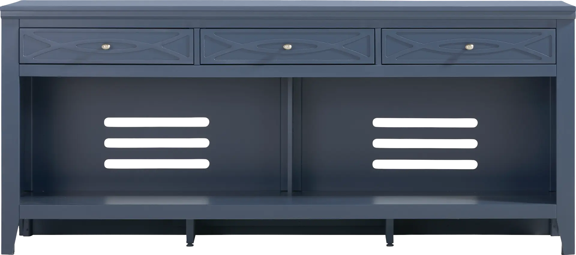 Abbie II Blue 77 in. Console