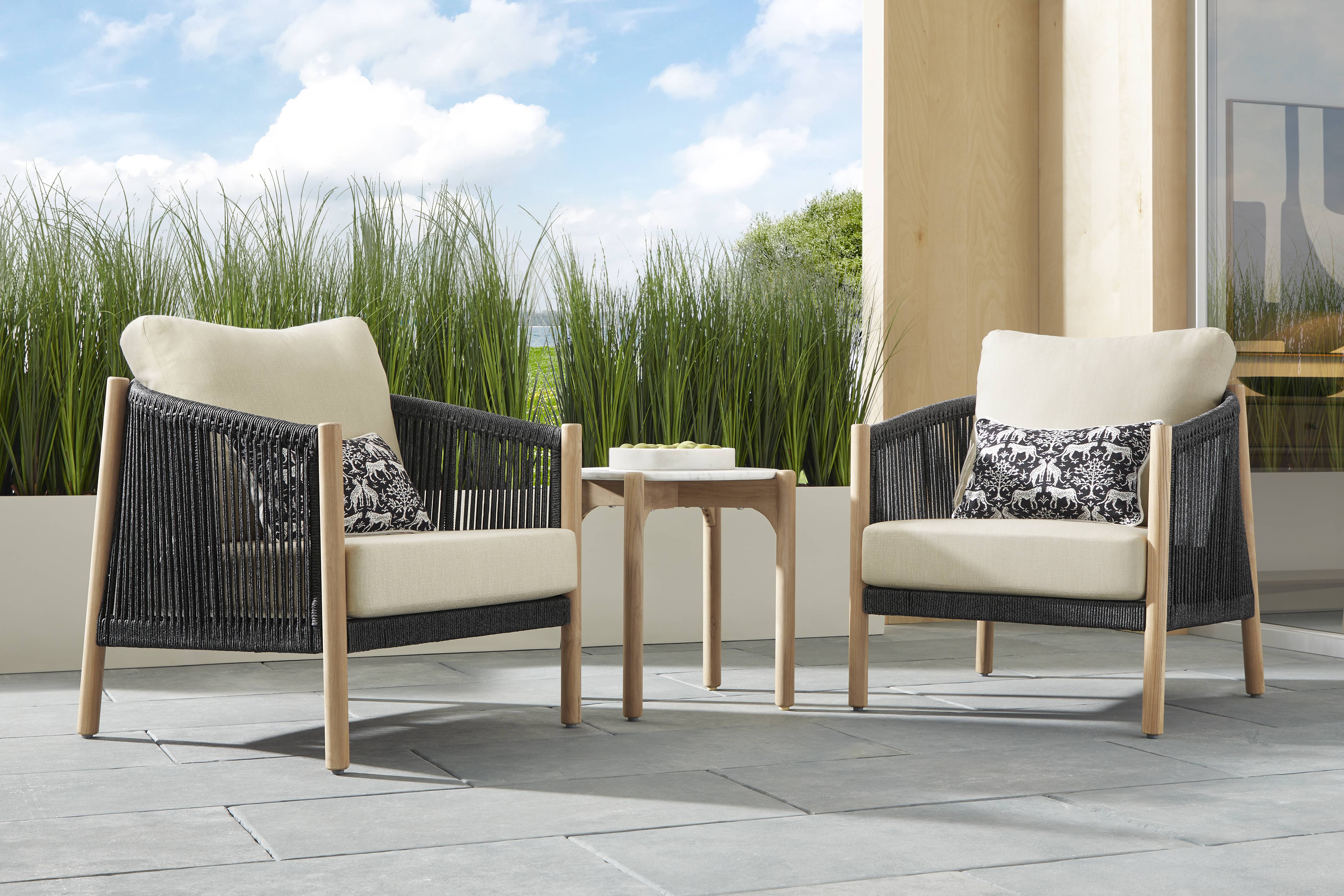 Koda Charcoal 3 Pc Outdoor Chat Set - Thumbnail - Image 1