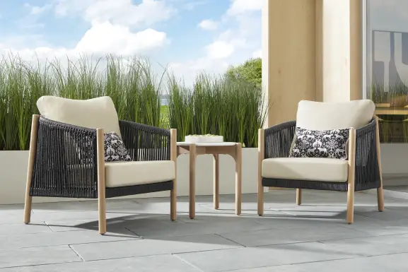 Koda Charcoal 3 Pc Outdoor Chat Set