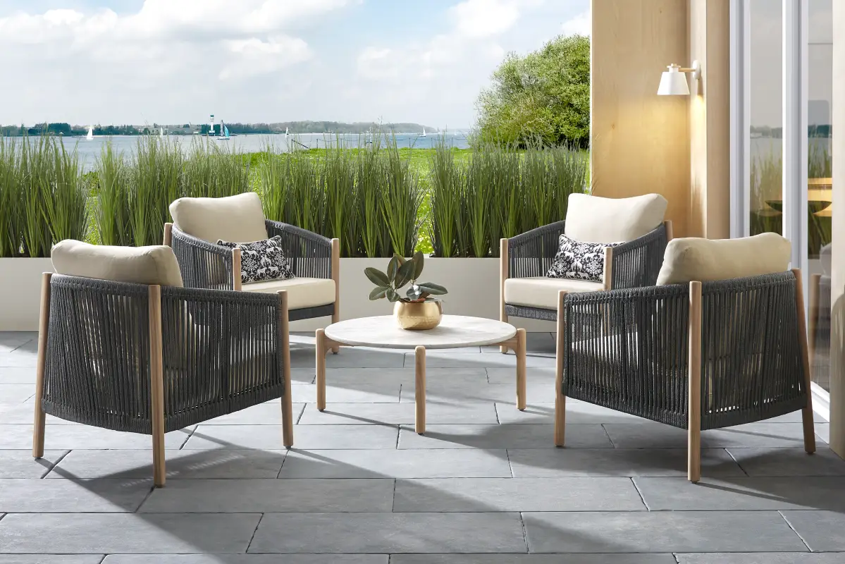 Koda Charcoal 5 Pc Outdoor Chat Set