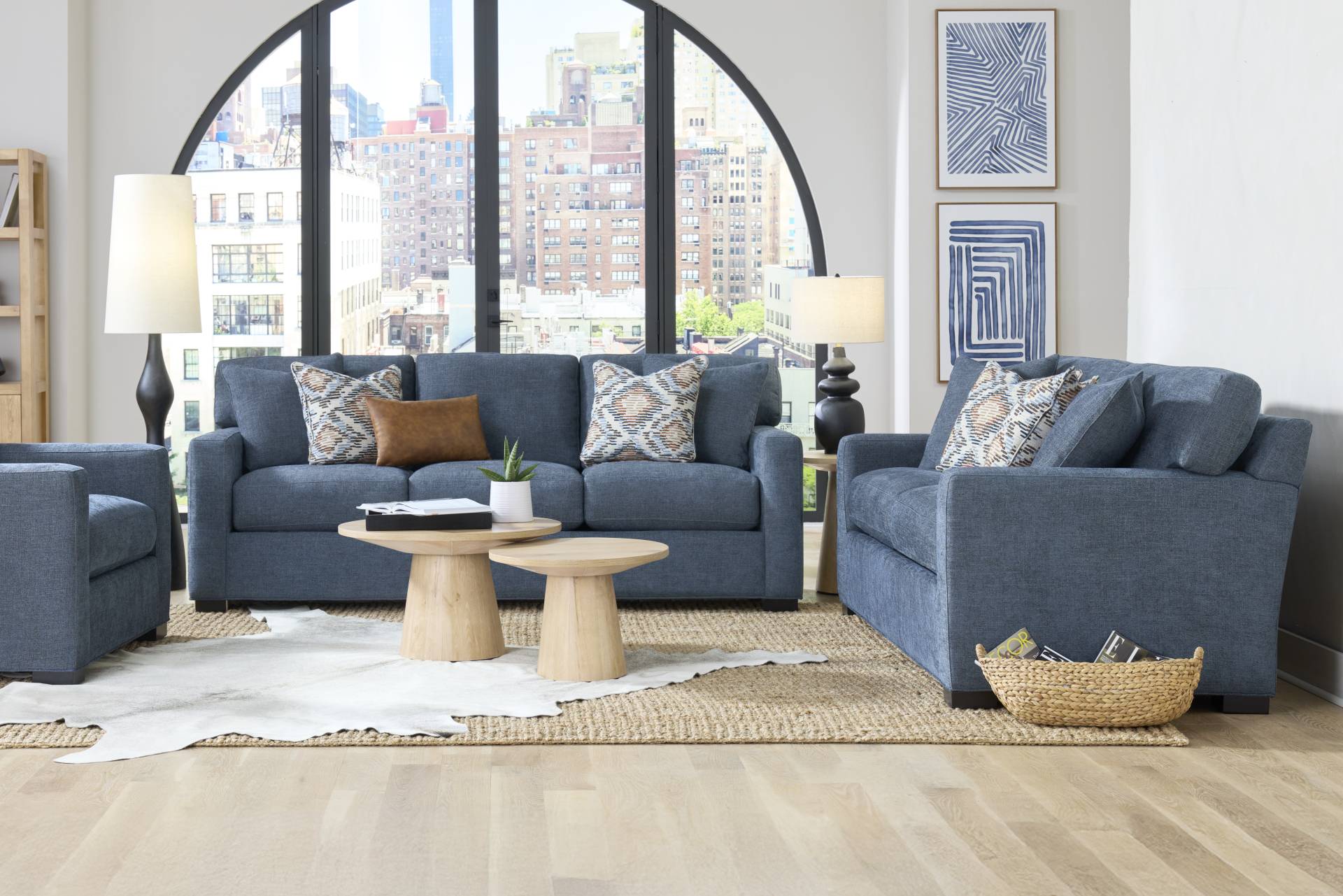 Harmonie Sapphire 7 Pc Living Room full room