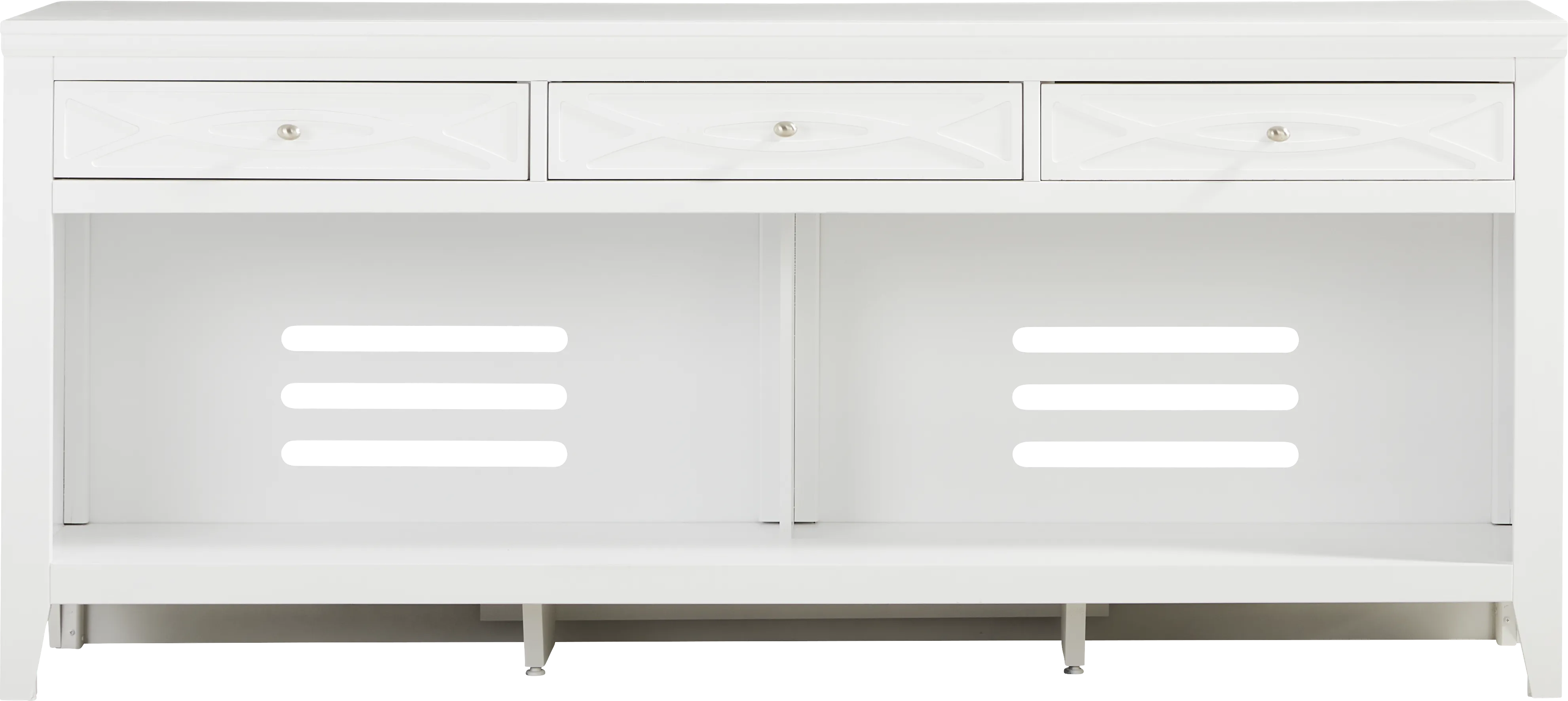 Abbie II White 77 in. Console - Thumbnail - Image 1