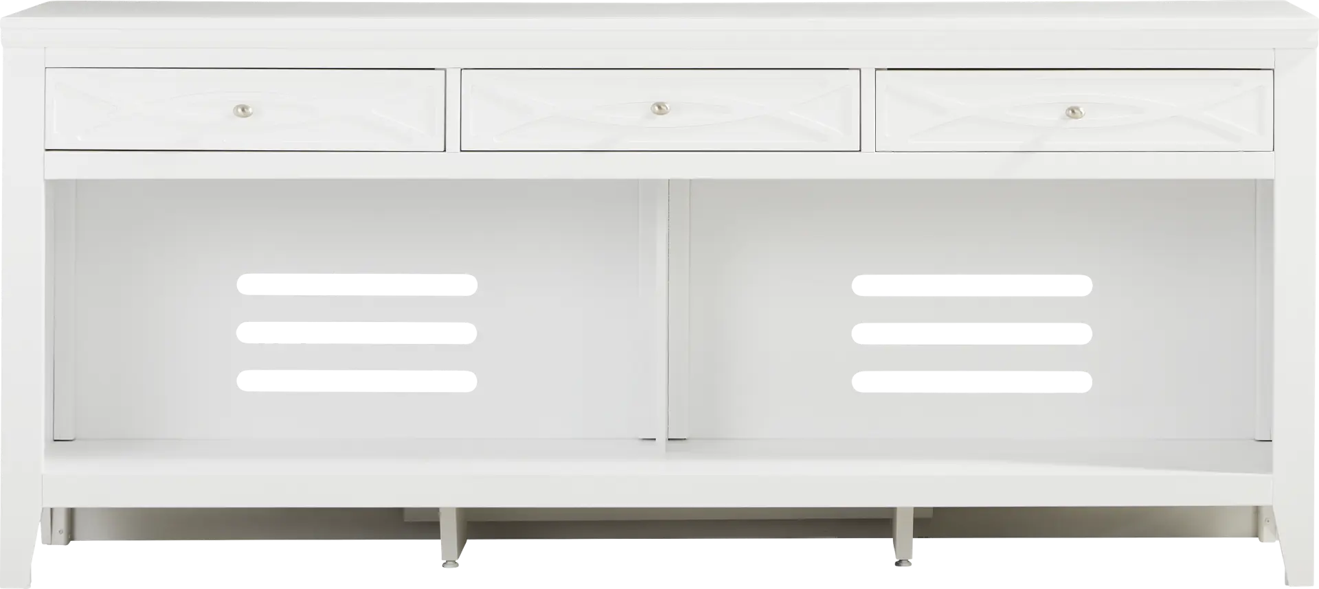 Abbie II White 77 in. Console
