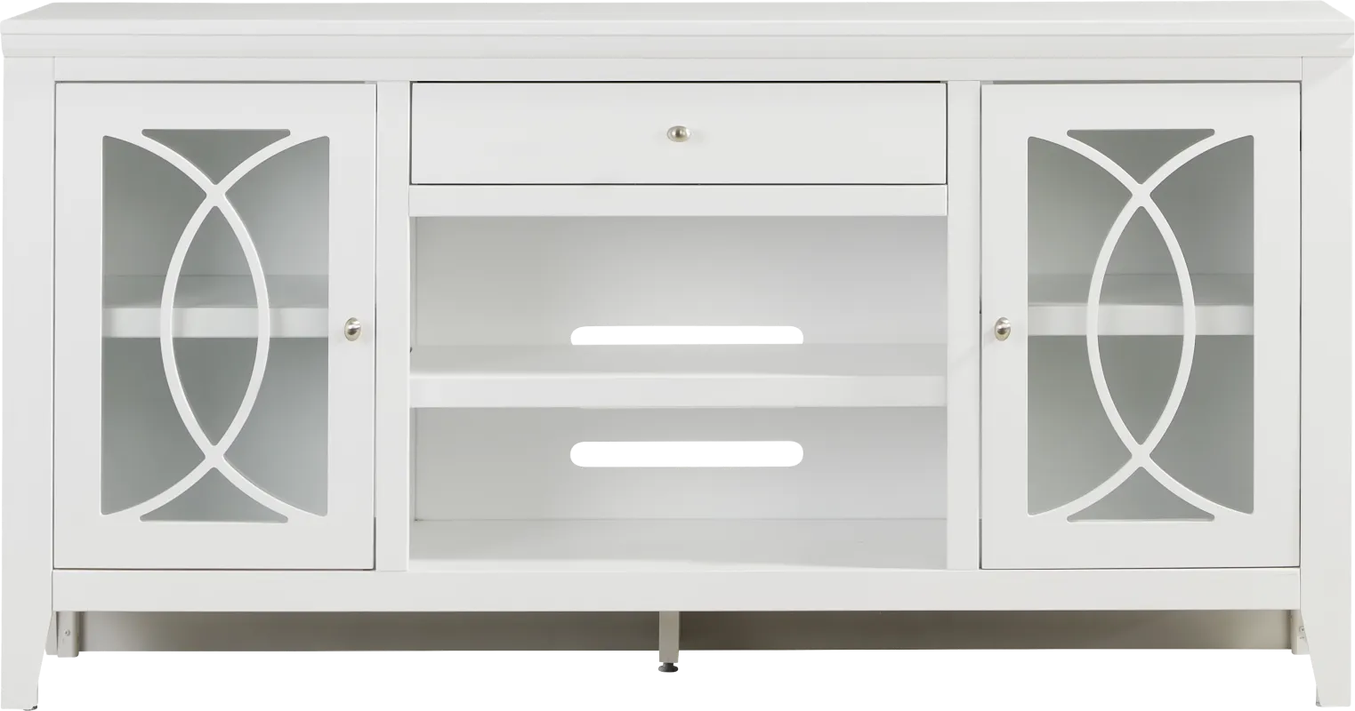 Abbie II White 66 in. Console