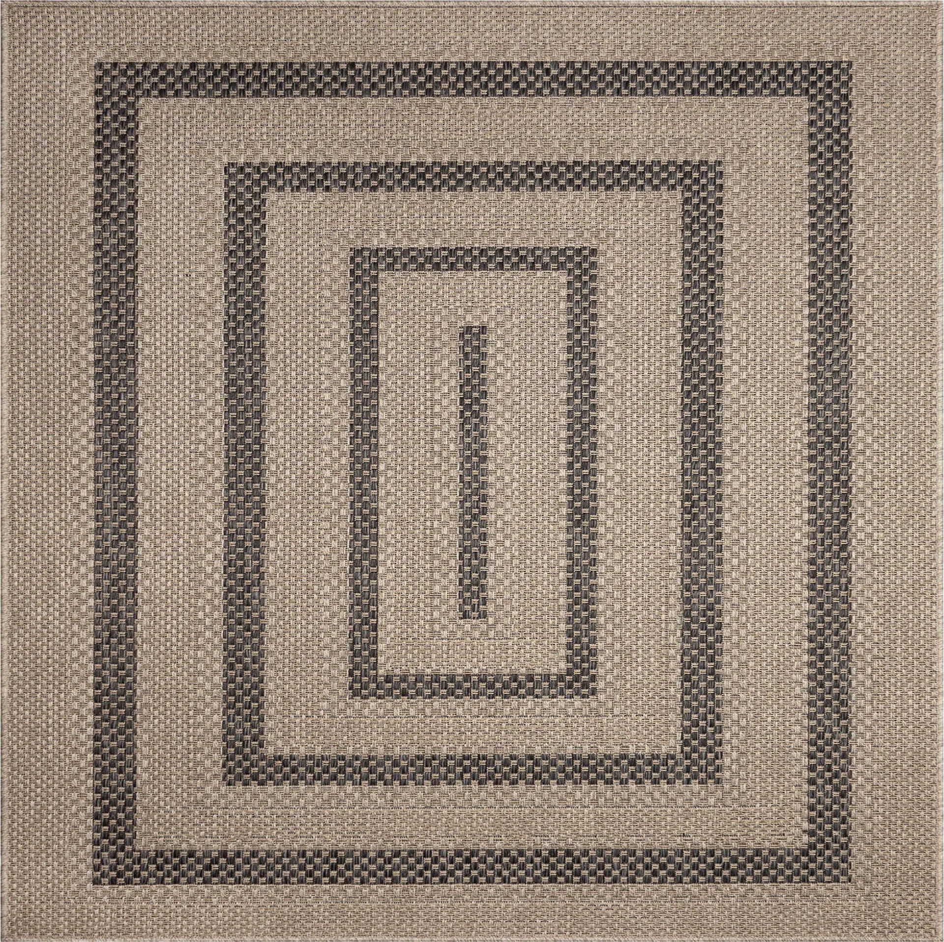 Almoris Taupe 7'10 Sqaure Indoor/Outdoor Rug - Image 1