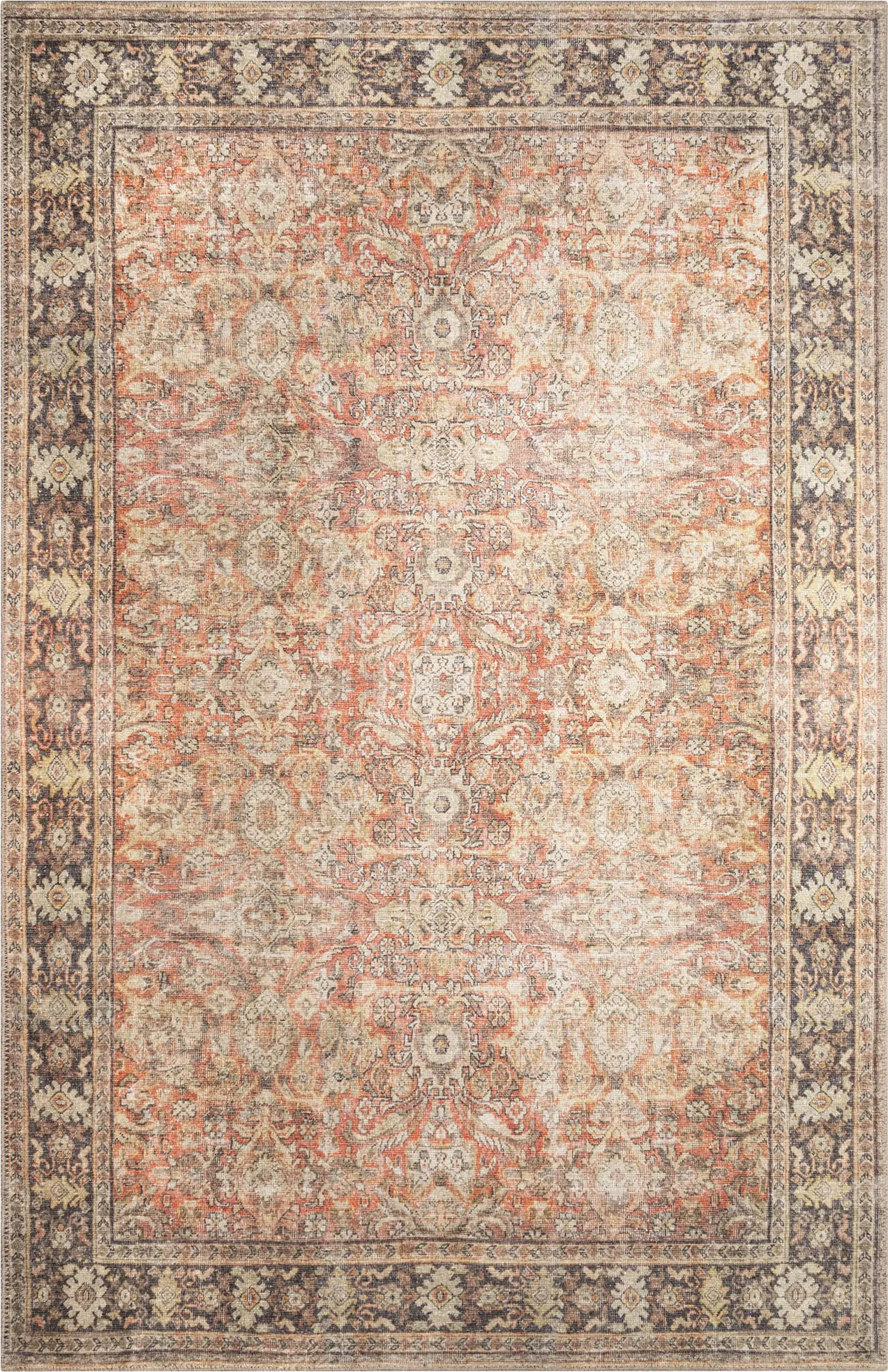 Veris Blush 6'3 x 9'6 Machine Washable Rug - Thumbnail - Image 1