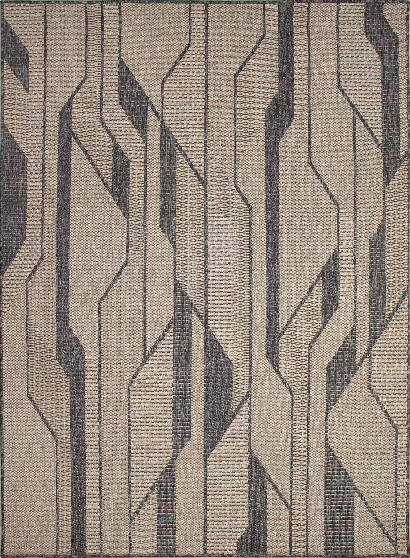 Ecrosia Taupe 7'10 x 9'10 Indoor/Outdoor Rug - Image 1