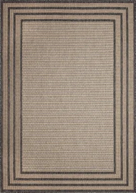 Typha Taupe 7'10 x 9'10 Indoor/Outdoor Rug
