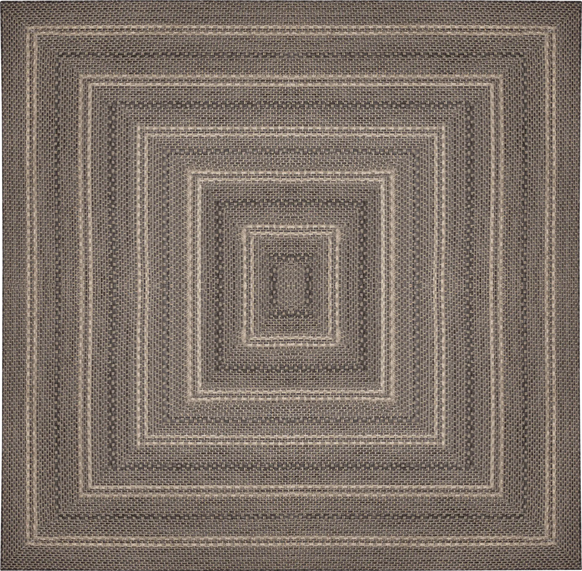 Almoris Black 7'10 Sqaure Indoor/Outdoor Rug - Image 1