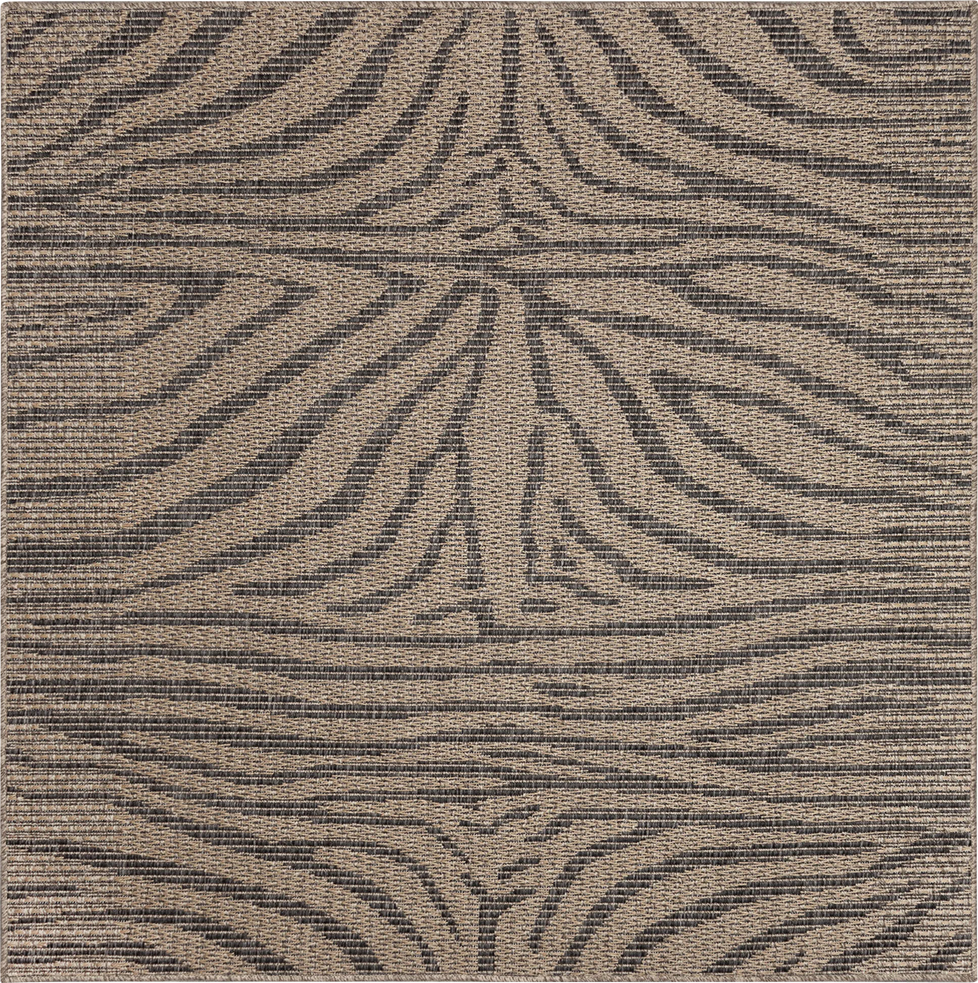 Thebe Taupe 7'10 Sqaure Indoor/Outdoor Rug - Thumbnail - Image 1