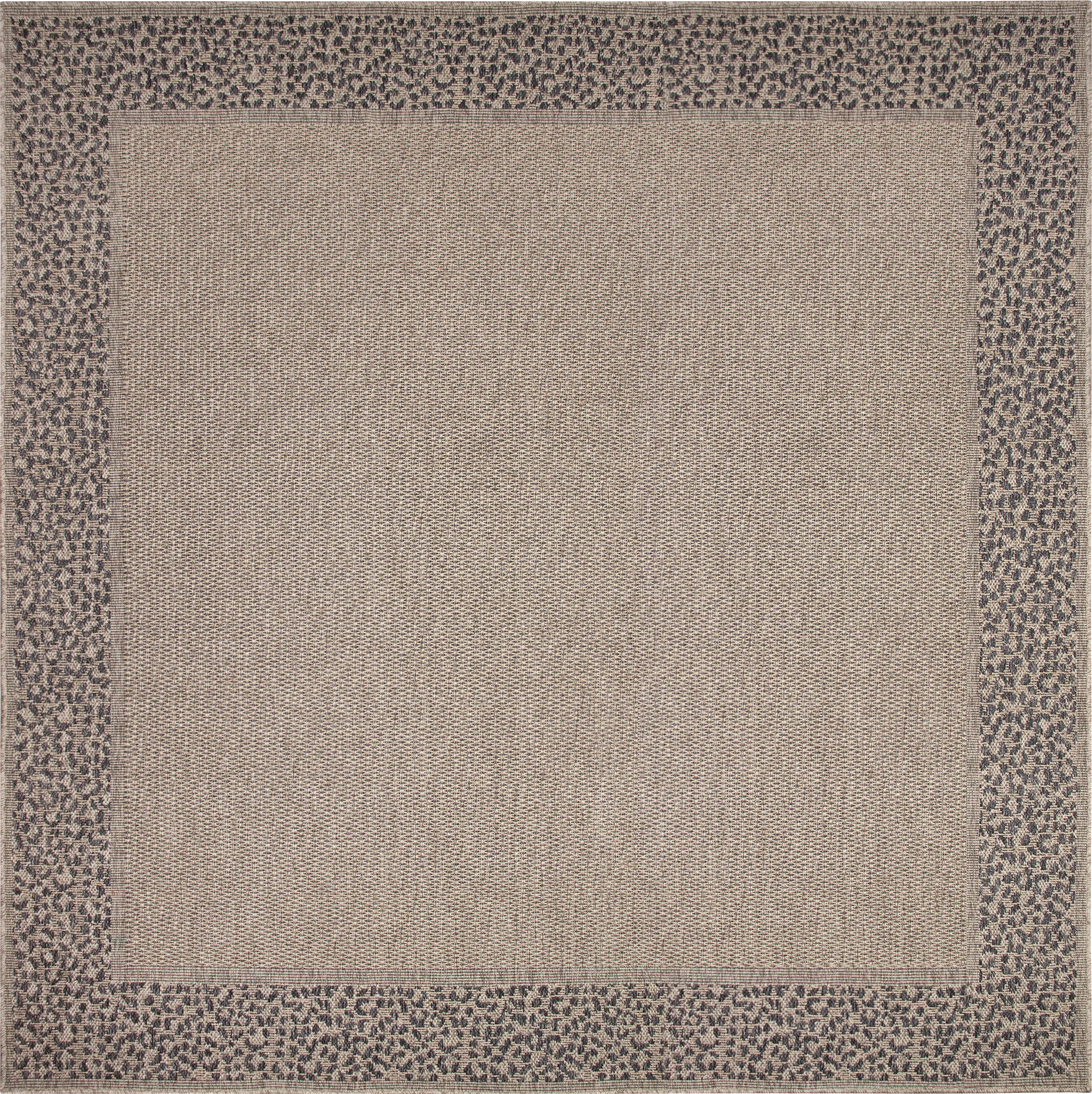 Buxia Taupe 7'10 Sqaure Indoor/Outdoor Rug - Thumbnail - Image 1