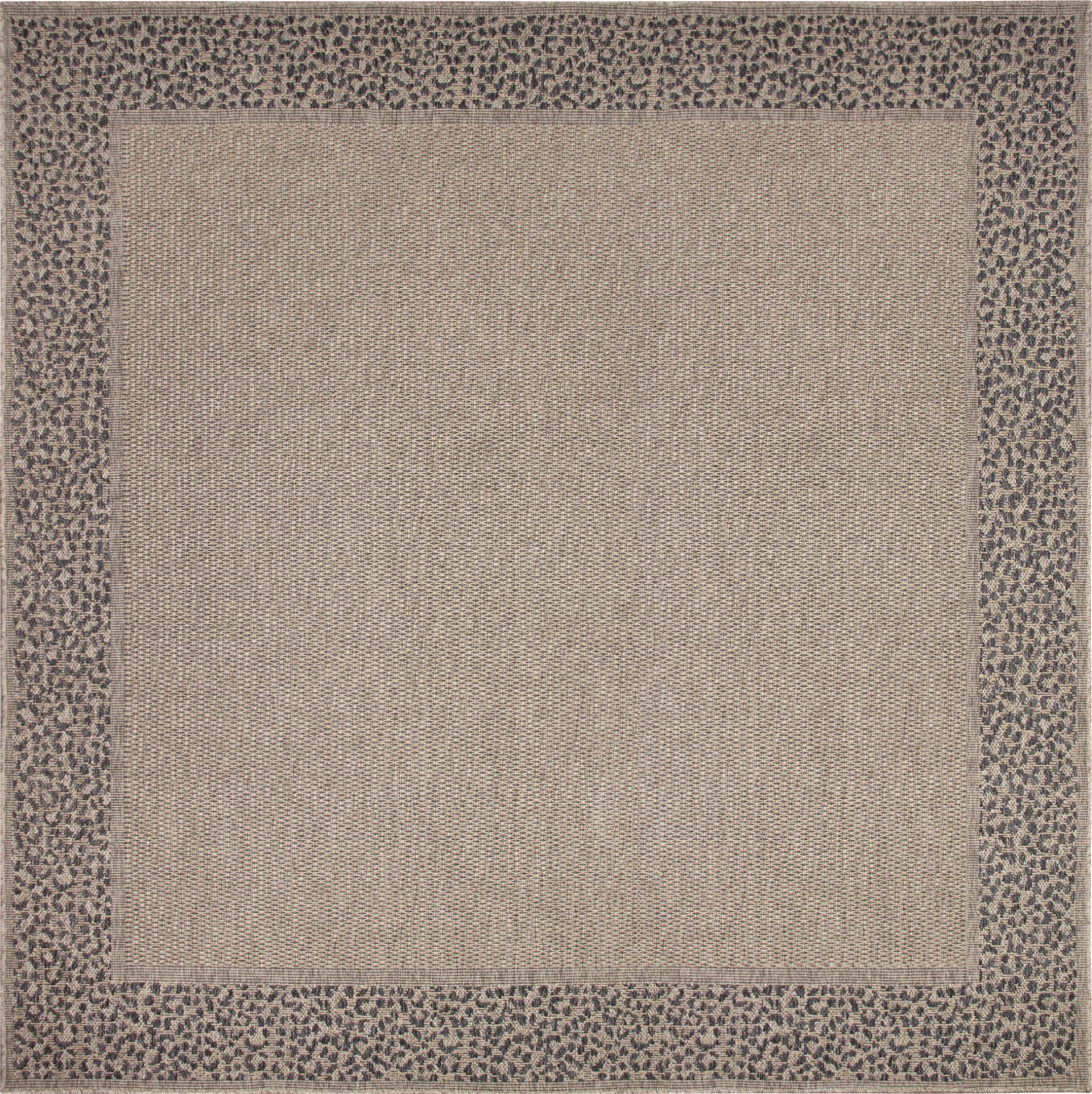 Buxia Taupe 7'10 Sqaure Indoor/Outdoor Rug - Image 1