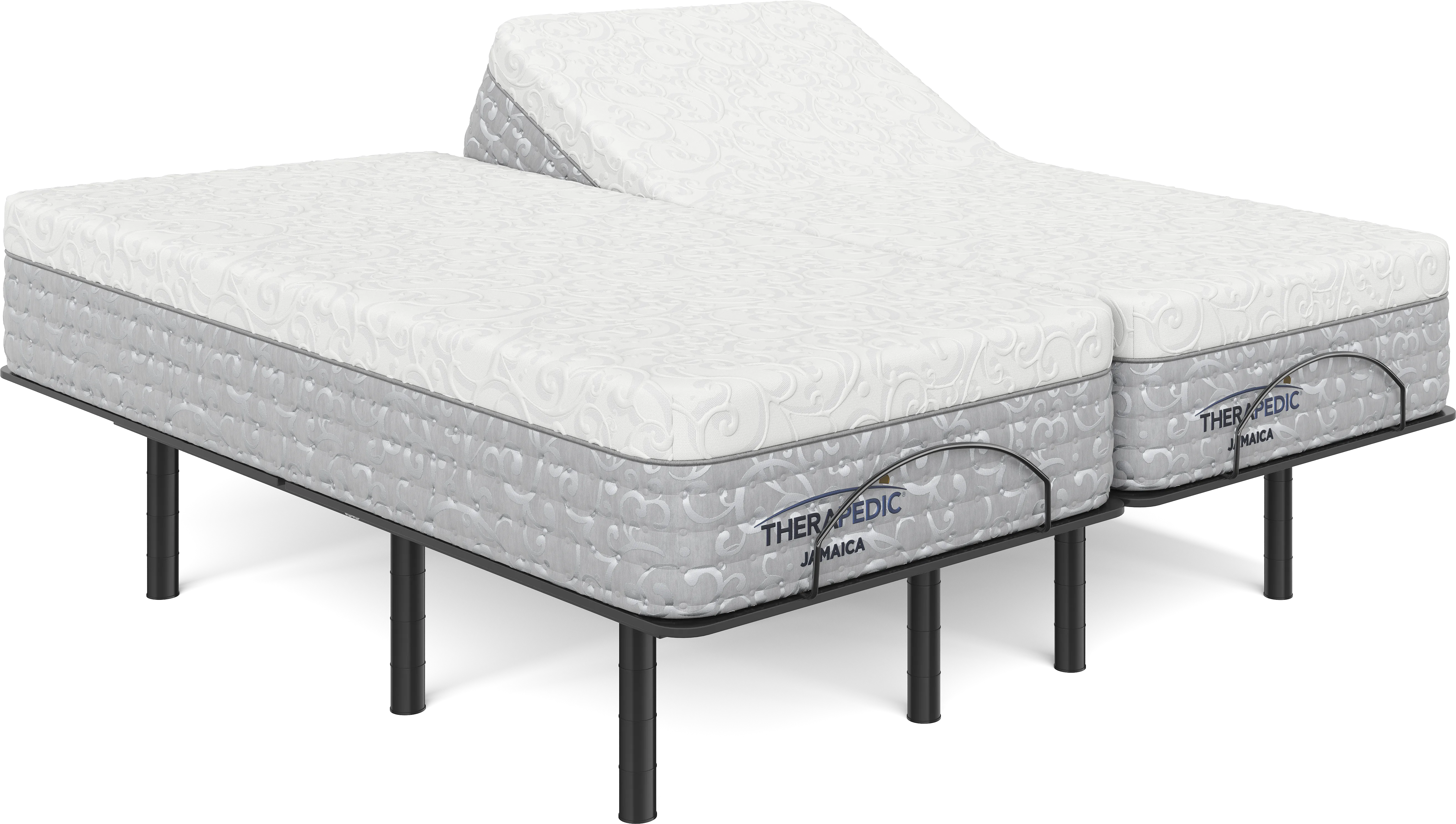 Therapedic Jamaica Split King Mattress with Head Up Only Base - Thumbnail - Image 1