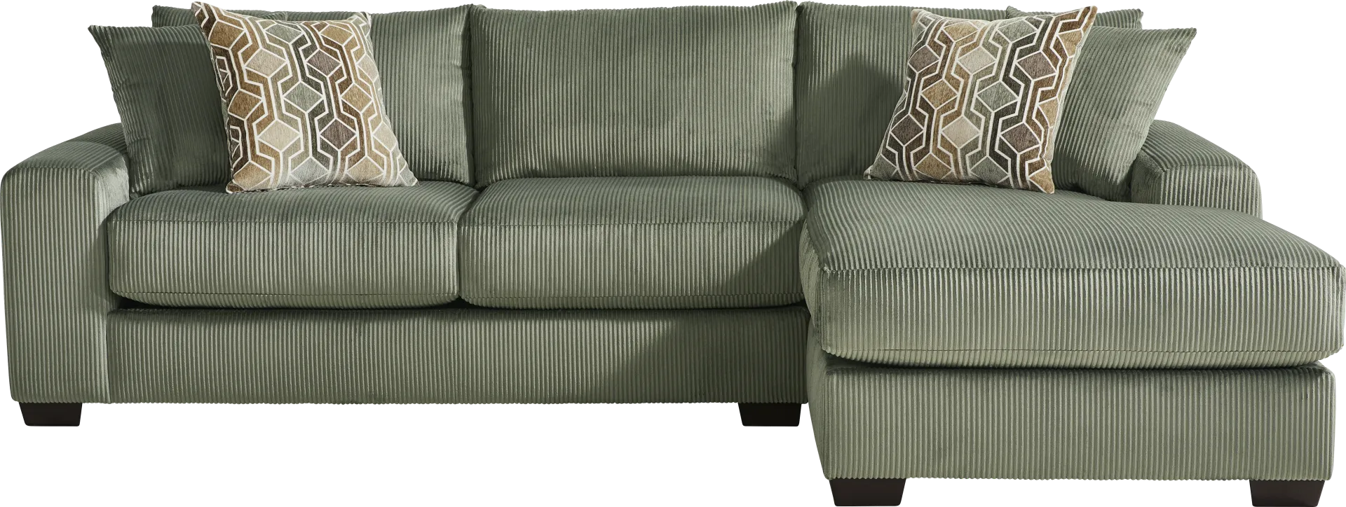 The Challenge Green 2 Pc Sectional - Image 2