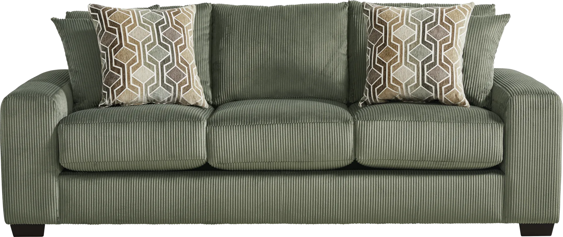 The Challenge Green Gel Foam Sleeper Sofa - Image 1