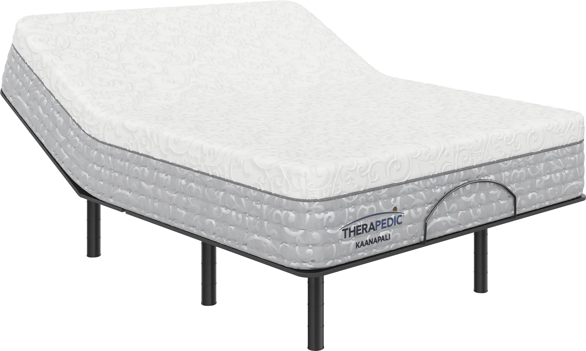 Therapedic Kaanapali Queen Mattress with Head Up Only Base