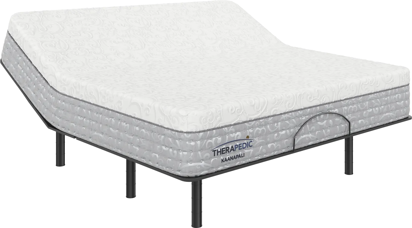 Therapedic Kaanapali King Mattress with Head Up Only Base