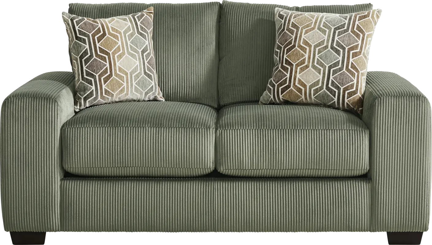 The Challenge Green Loveseat