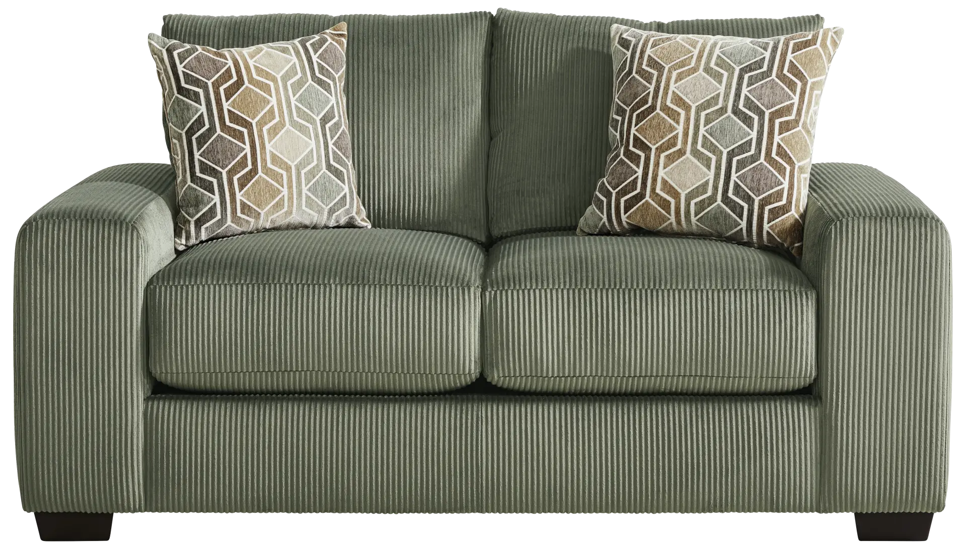 green loveseat