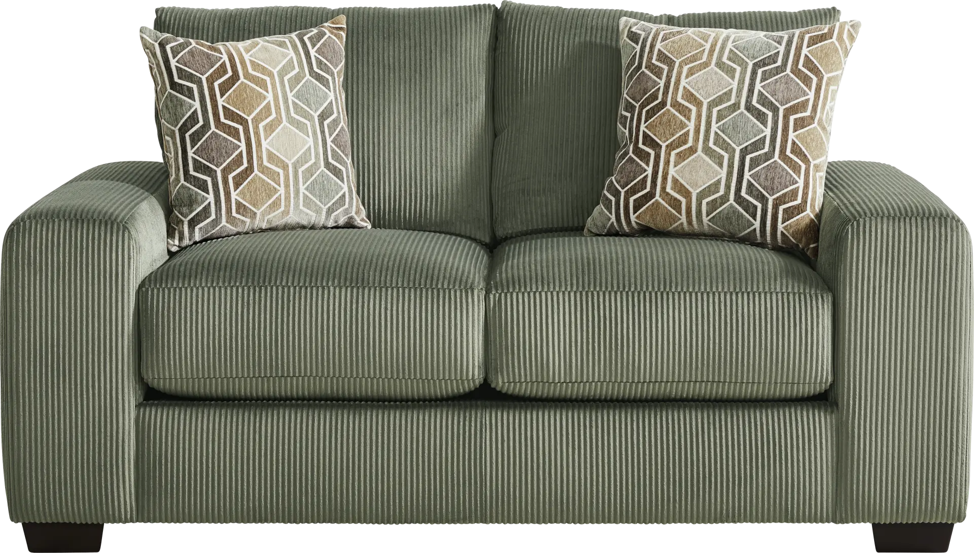 The Challenge Green Loveseat
