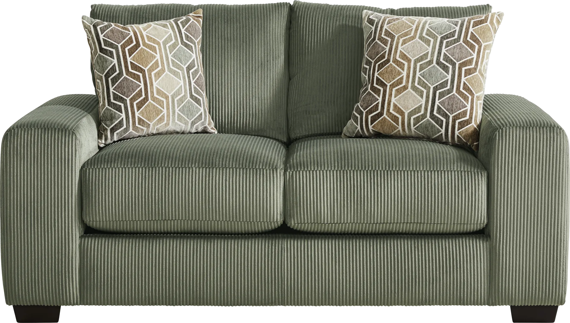 The Challenge Green Loveseat - Image 1