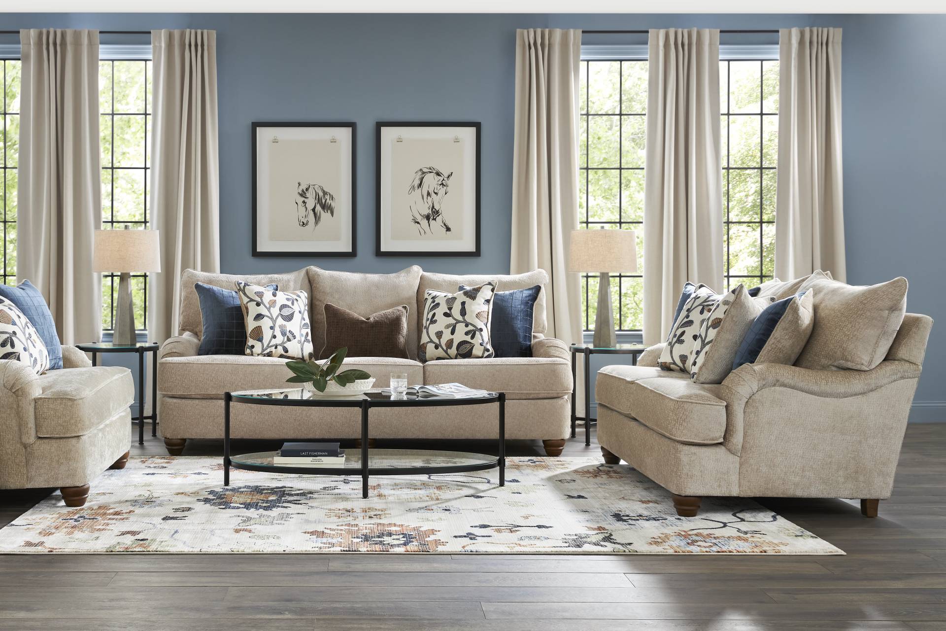 Berkeley Heights Beige 2 Pc Living Room full room