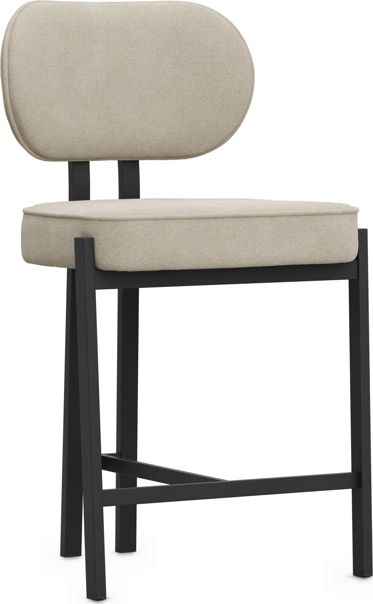 Gallico Cream Counter Height Stool - Thumbnail - Image 1
