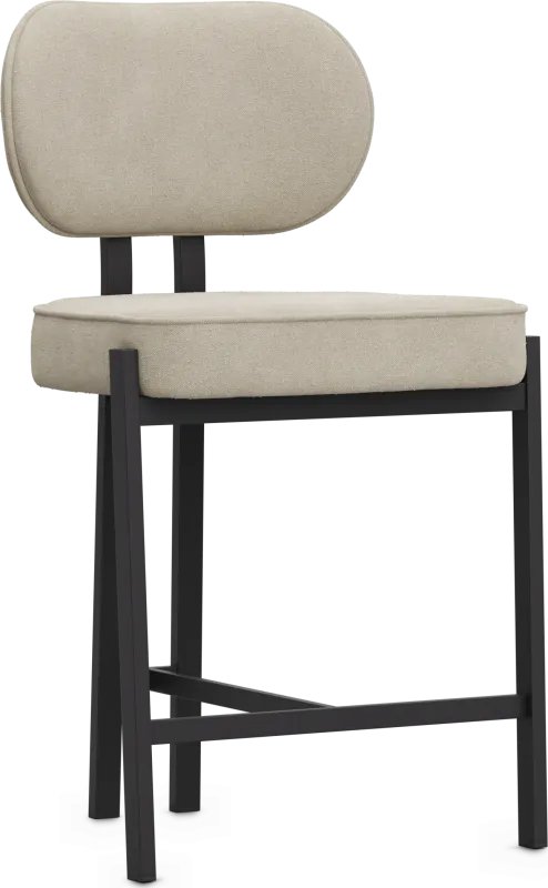 Gallico Cream Counter Height Stool