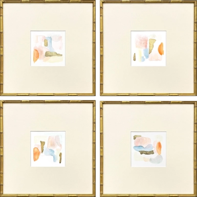 Aymee Orange Artwork, Set of 4