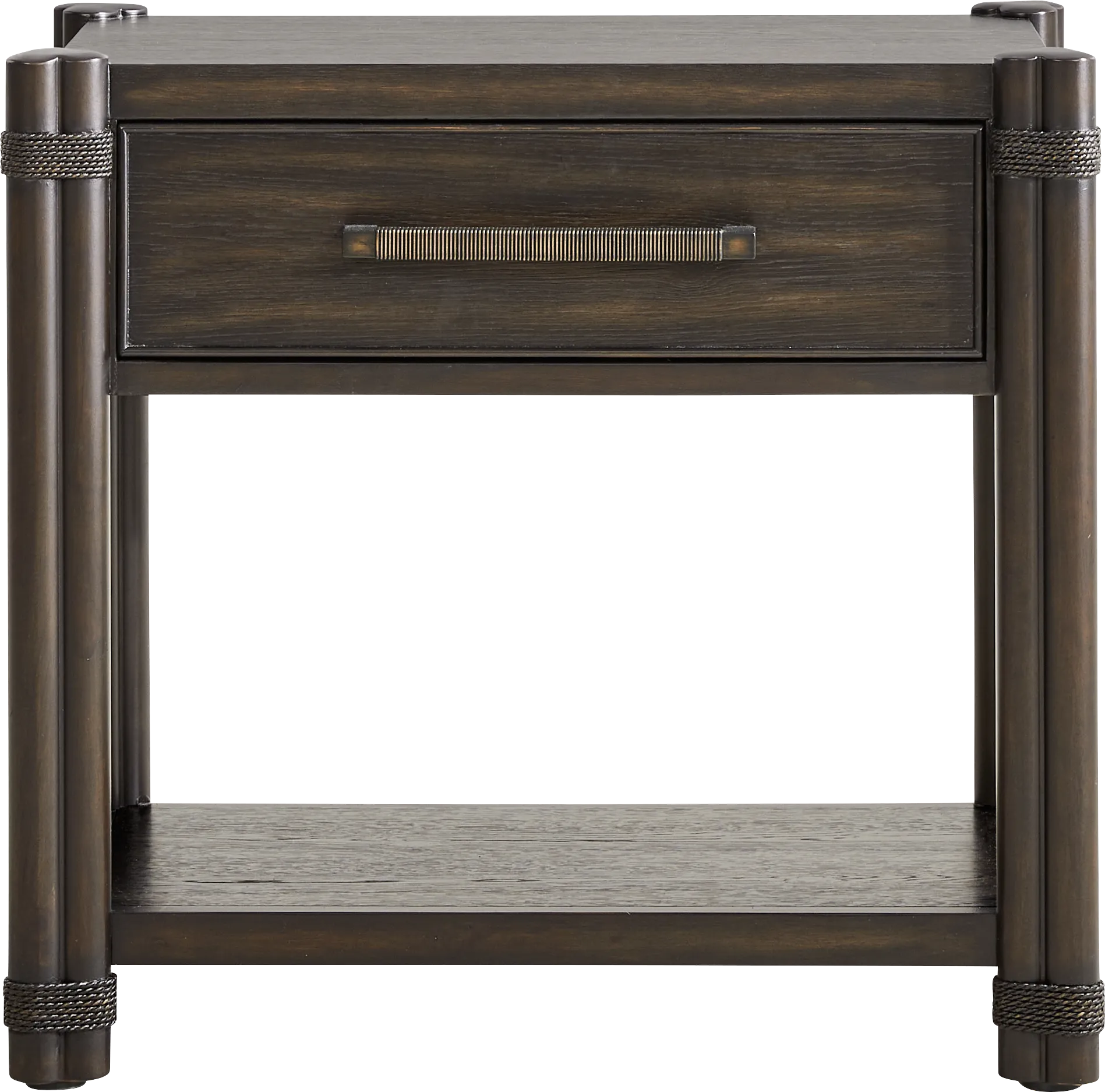 Vineyard Estates Brown 1-Drawer Nightstand - Thumbnail - Image 1