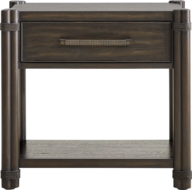 Vineyard Estates Brown 1-Drawer Nightstand
