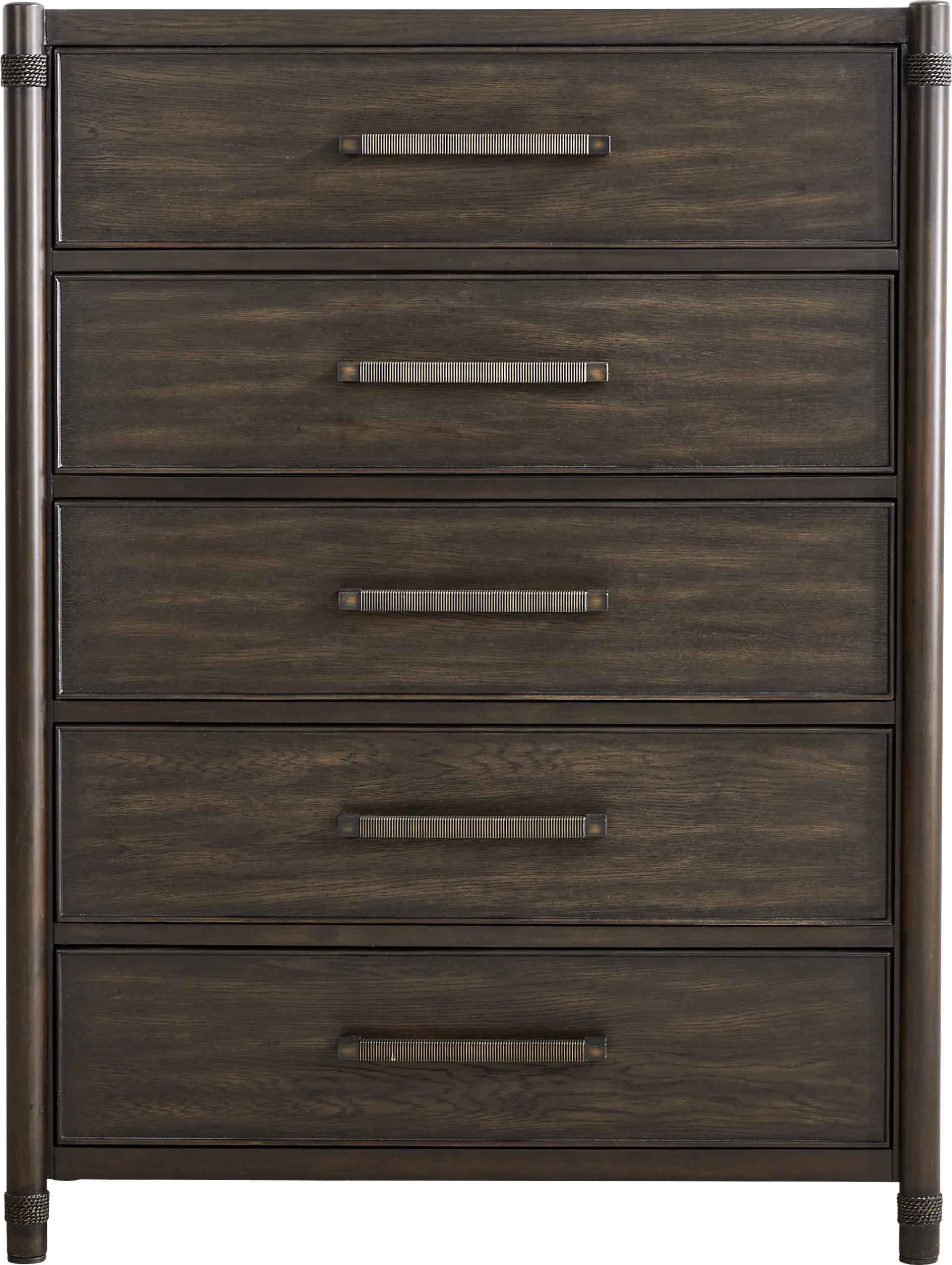 Vineyard Estates Brown 5 Pc Queen Poster Bedroom - Image 6