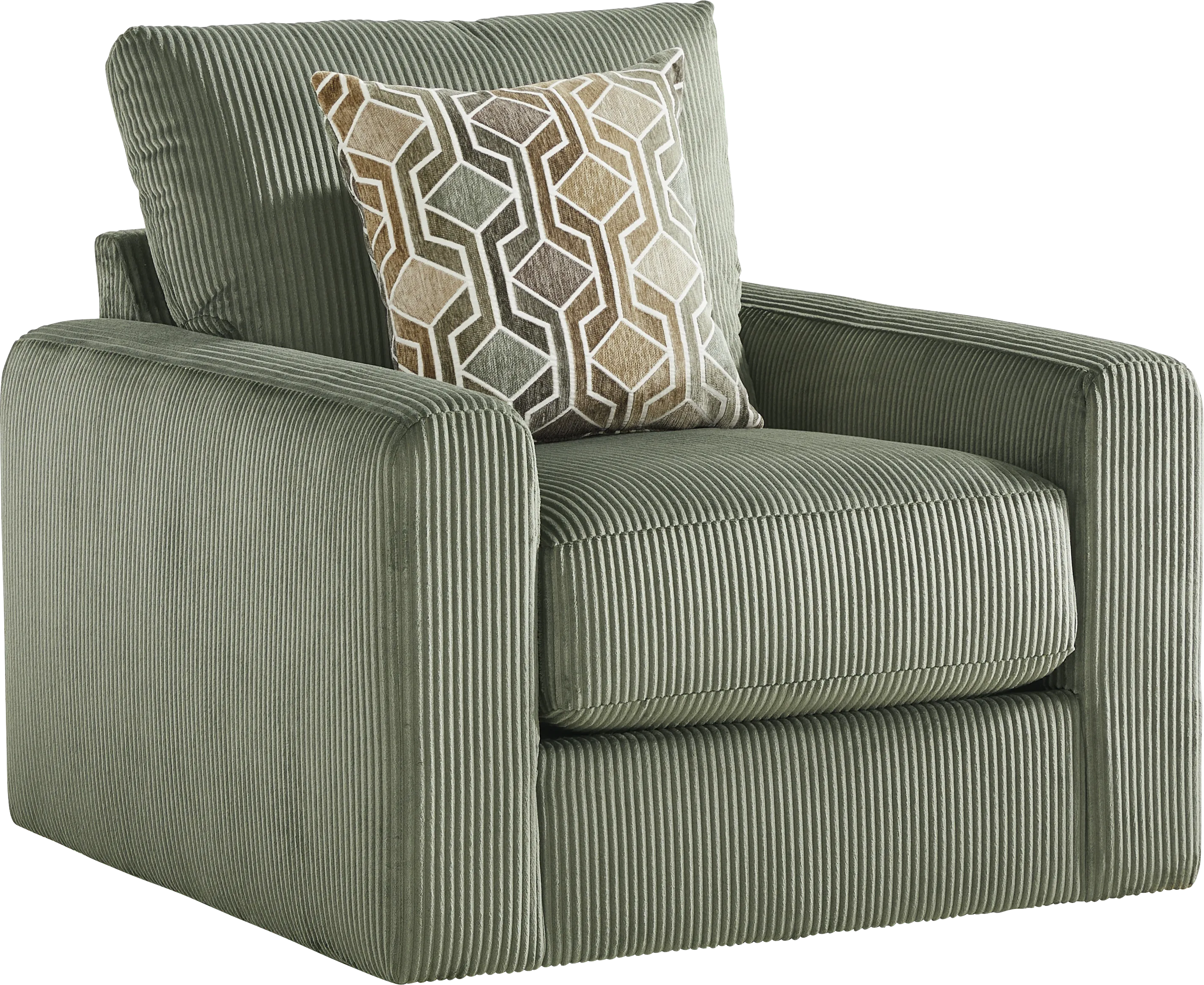 The Challenge Green Swivel Chair - Thumbnail - Image 1