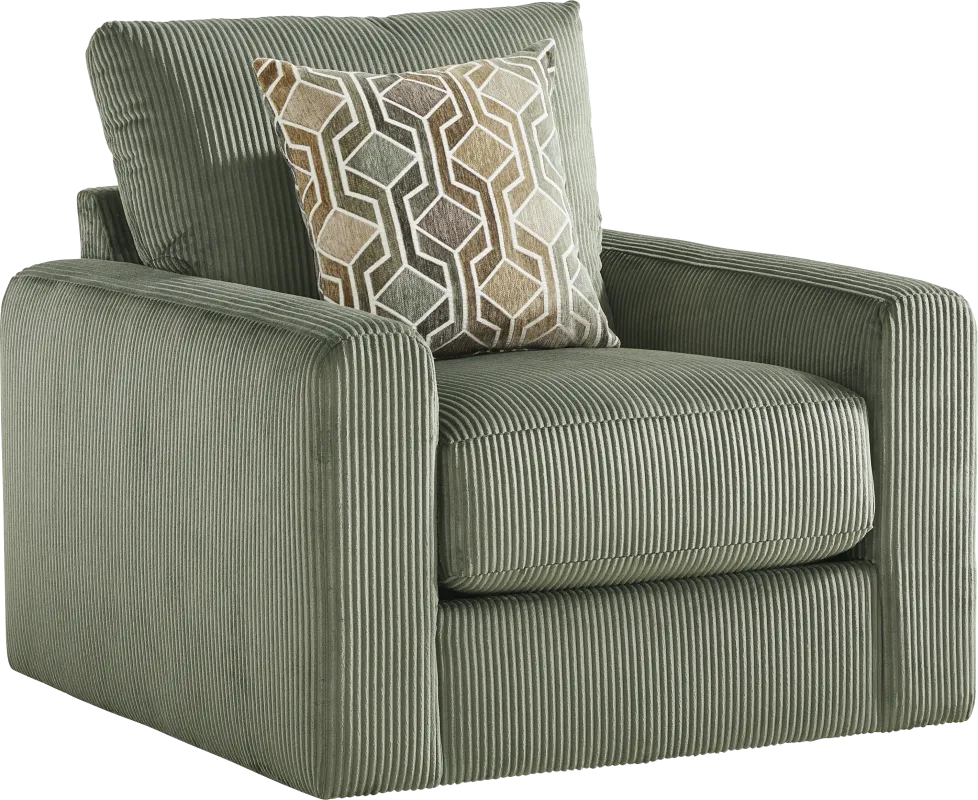 The Challenge Green Swivel Chair