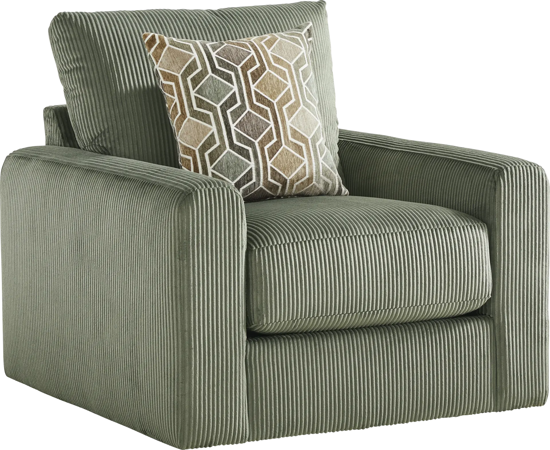 The Challenge Green Swivel Chair