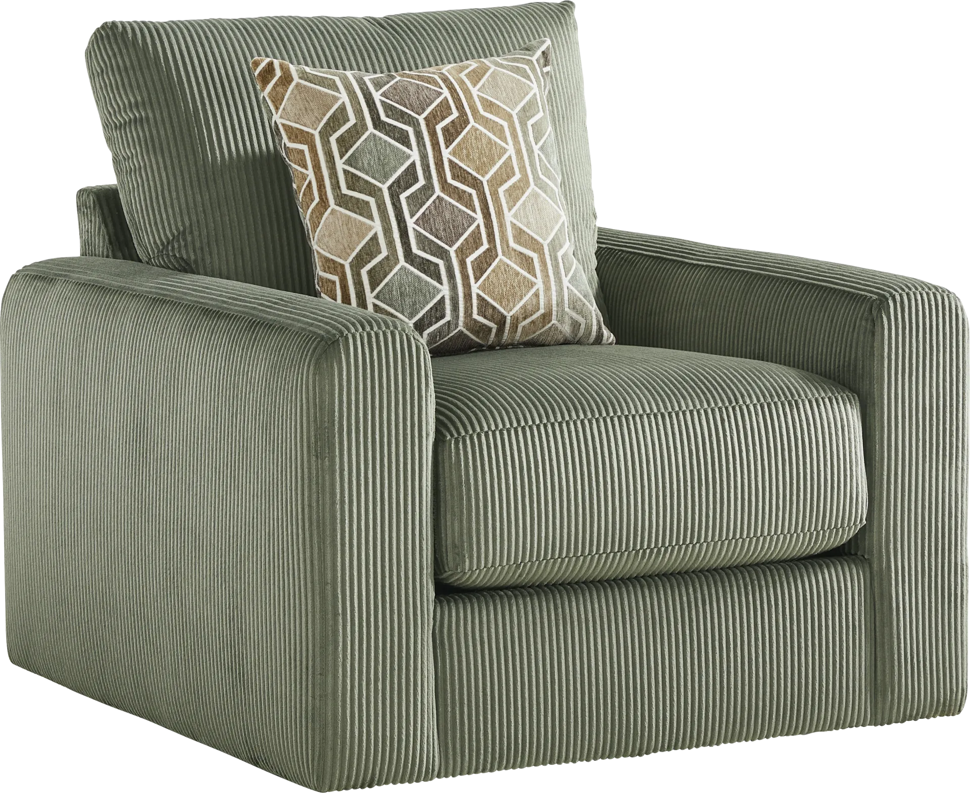 The Challenge Green Swivel Chair - Image 1