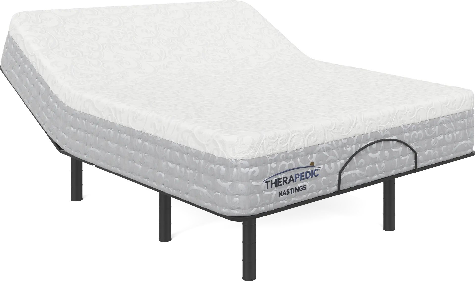 Therapedic Hastings Queen Mattress with Head Up Only Base