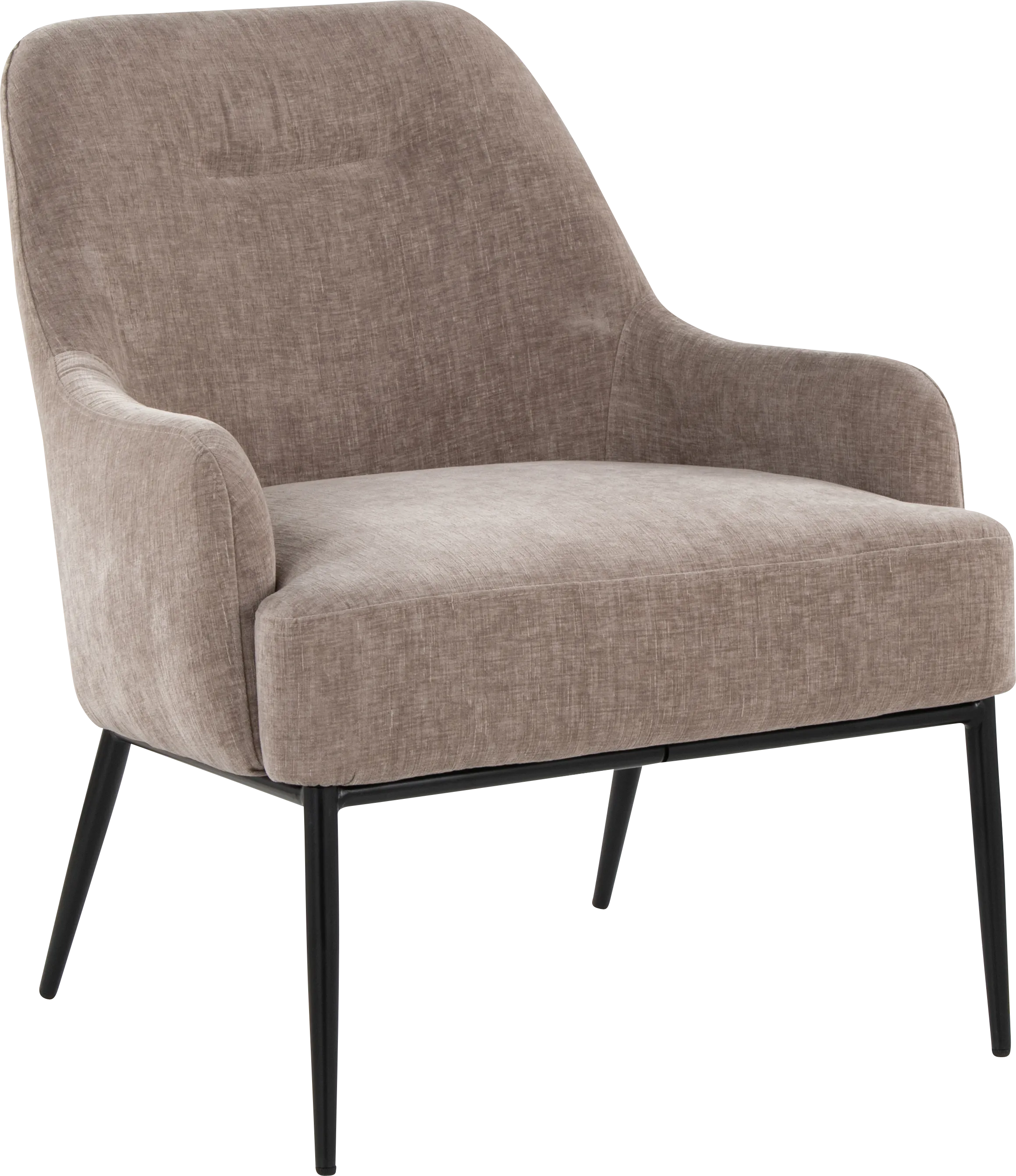 Emil Light Brown Accent Chair - Thumbnail - Image 1