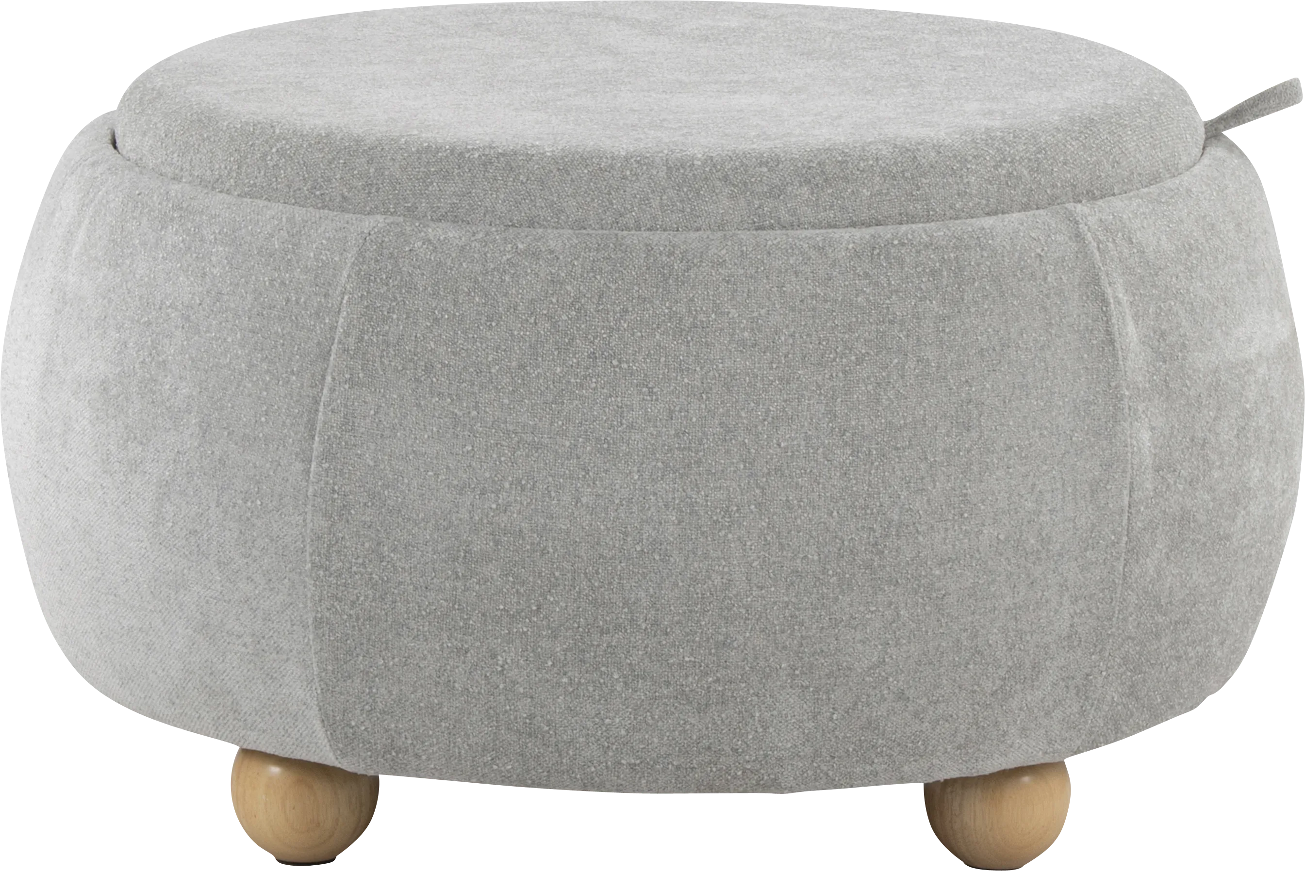 Betana Gray Ottoman - Thumbnail - Image 1
