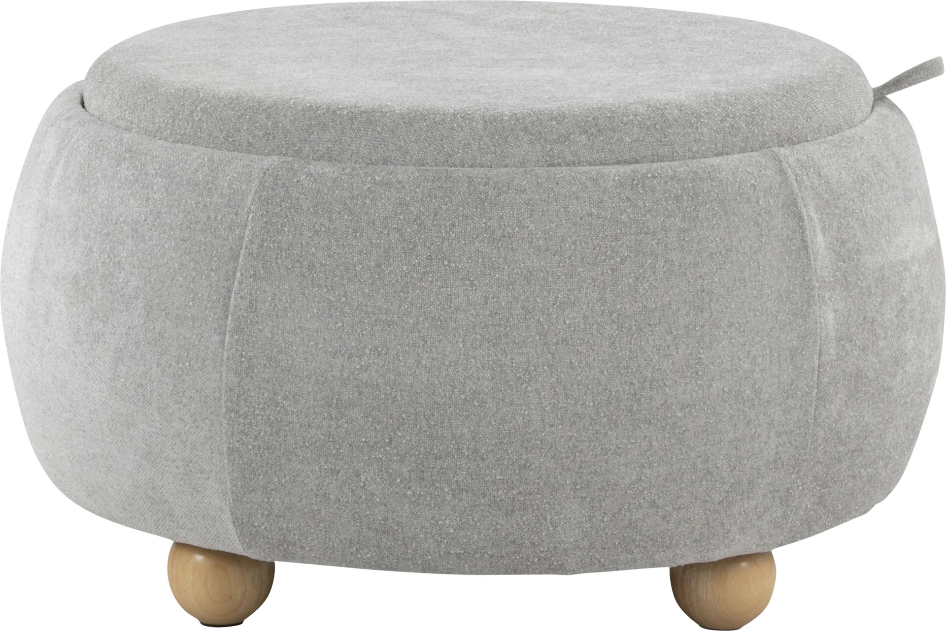 Betana Gray Ottoman - Image 1