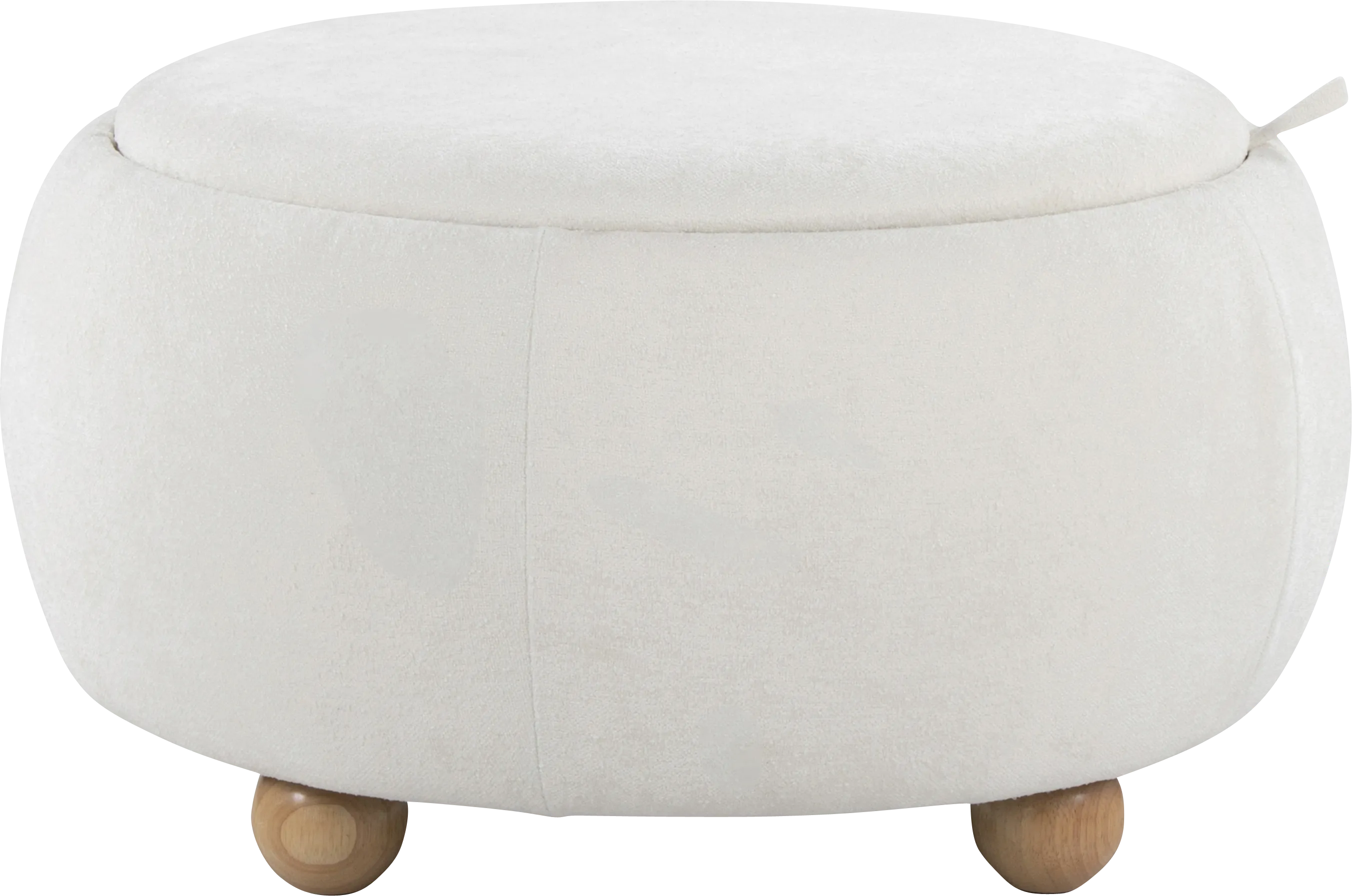 Betana White Ottoman - Thumbnail - Image 1