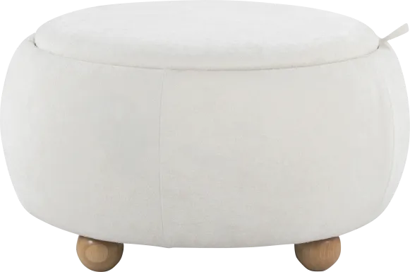 Betana White Ottoman